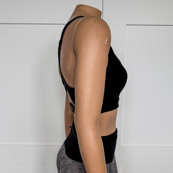 Athleta Ultimate Adjustable Black Sports Bra, Women's A-C, High Impact Ready - Picture 6 of 9